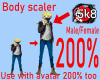 200% Tall BodyScaler M/F
