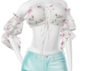 Pink Roses Crop n Pants