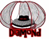 RED/BLACK DIAMOND BED
