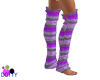 purple knit sox