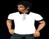 White & Black polo shirt