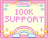 100K support Sticker!