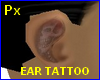 Px Ear tattoo right