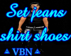 Set jeans shirt shoes BD