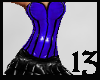 13 PVC Mini Dress Blue