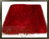 red fur rug carpet