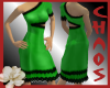 {C}Green Decadent Dress