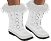 White Fur Snow Boots