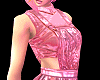 Pink metal minidress