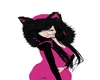 pink&black kitty sweater