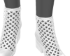 White ankle boots