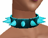 Baby Blue Spikes Collar