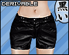 [K] leather shorts