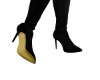 Gold Bottom Thigh Boots