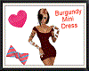 Burgundy Mini Dress