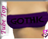 *Purple GOTHIC tube top