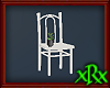 Chair w/Potted Plant Wht