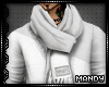 xMx:White Scarf Sweater