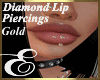 LIP PIERCINGS GOLD DIA