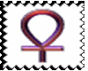 Animated Fire Ankh Stamp