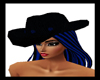 Black Cowboy Hat *Blue