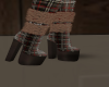 CF Beige Red Fall Boots
