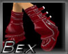*BB red pvc boots