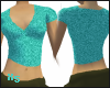 X5 Turquoise Glitter Top