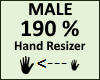 Hand Scaler 190% Male
