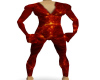 red glow body suit