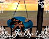 Round Teal Couple Swing