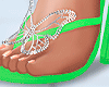 {L} Xoxo sandals green