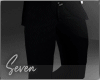 !7 Black Fall Suit Pants