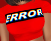 Red "ERROR" Top