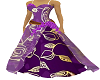 purple rose gown