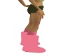 Pink Fur Boots