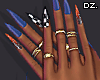 D. Rih. Nails + Rings!