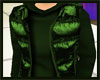 mens green vest & shirt