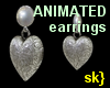 sk} Animated earrings
