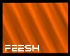 M - Orange Feesh Shorts
