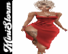 Red Drape Dress