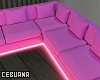 Pink L Couch