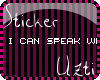 [U] Whale Speak sticker