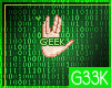 Geek Hand Badge