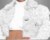 N~D White Floral Jacket