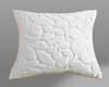 J|Textured White Pillow
