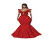 red lace gown