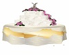 white rose cake
