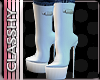 [C]Plat Bckle Boots Wht