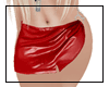 Latex skirt-red